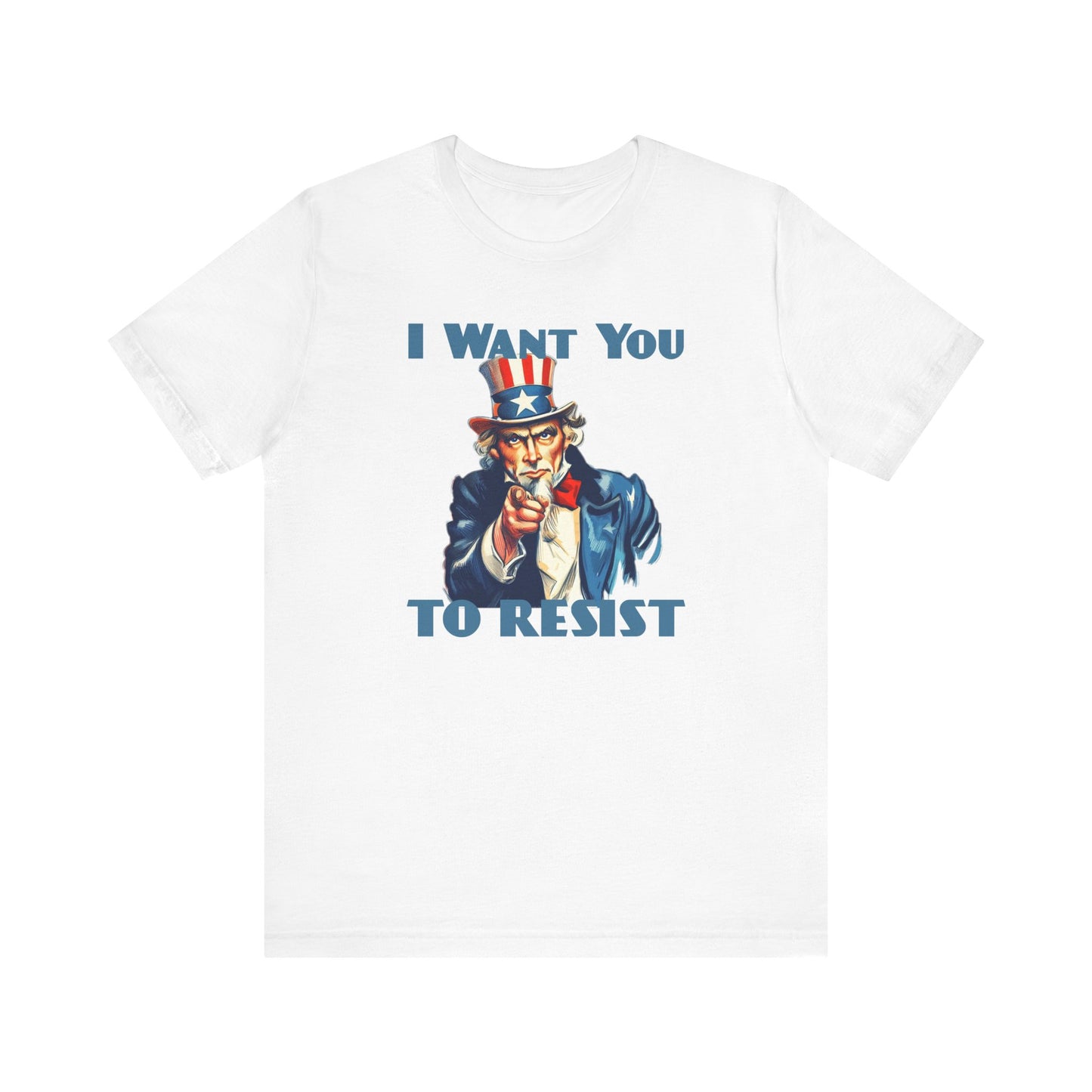 Vintage Uncle Sam 'I Want You to Resist' Unisex Tee - Protest Activist Wear - Clever Resistance Tee
