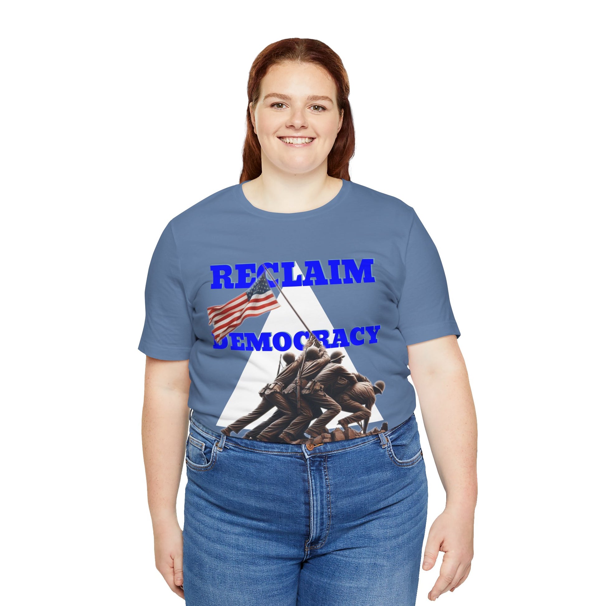 Reclaim Democracy Unisex Jersey Tee - Soft Cotton Activist Shirt - Protest Wear - Schmartypants