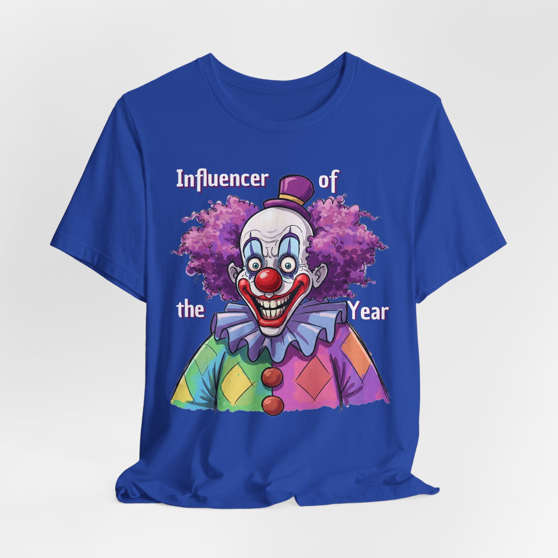 Influencer of the Year Clown T-Shirt - Funny Unisex Jersey Tee - Schmartypants