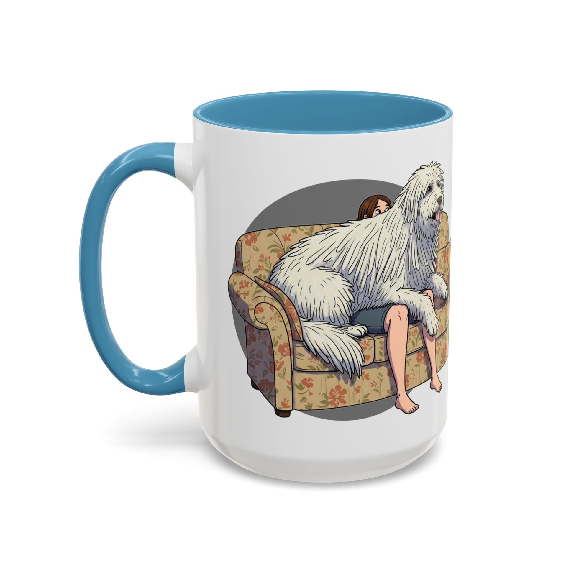Komondor Lap Dog Coffee Mug - Funny Pet Lovers Gift - 11oz & 15oz - Schmartypants