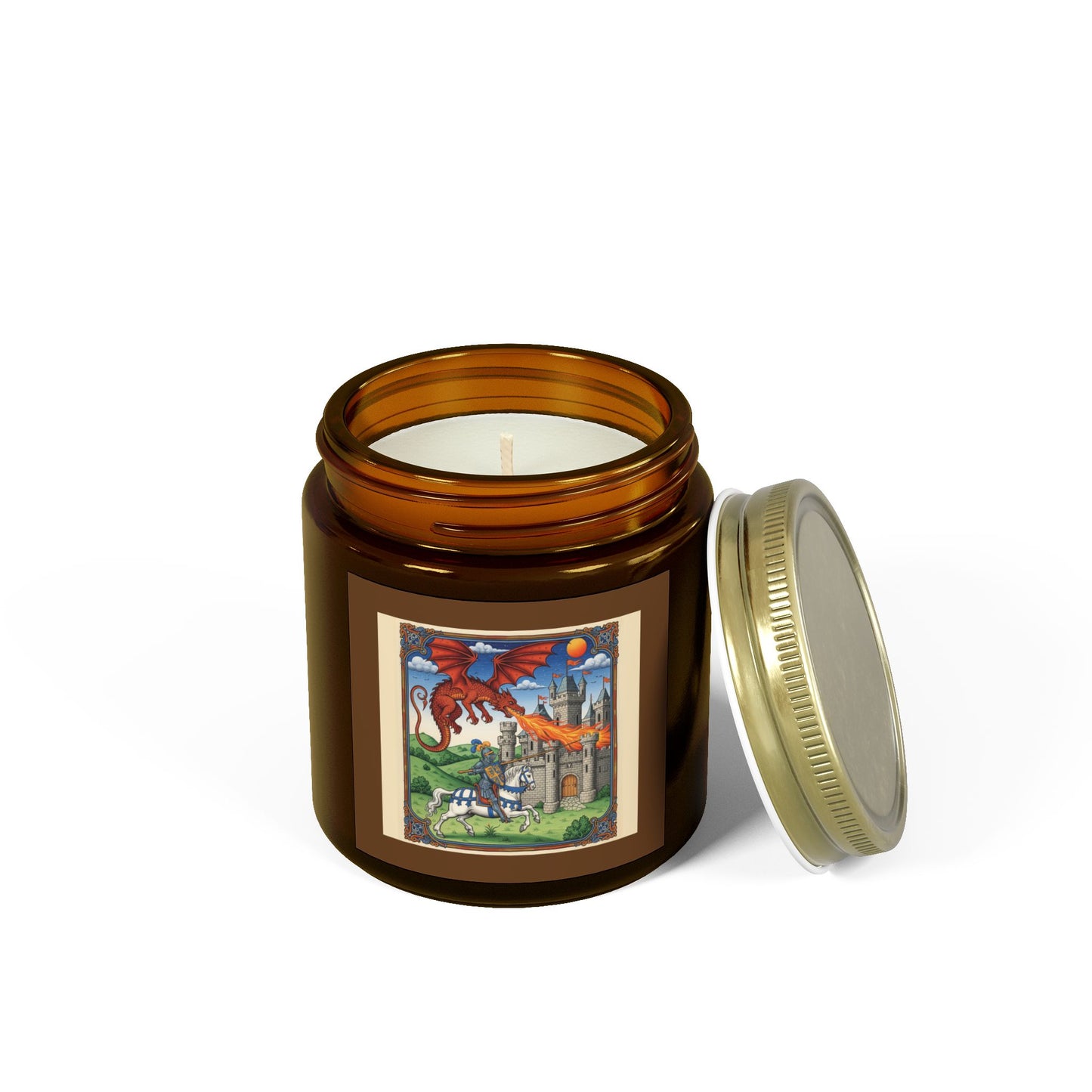 Whimsical Dragon Scented Candle - Coconut Apricot Wax | Home Decor, Gift for Dragon Lovers, Cozy Ambiance, Relaxation Essential, [...]