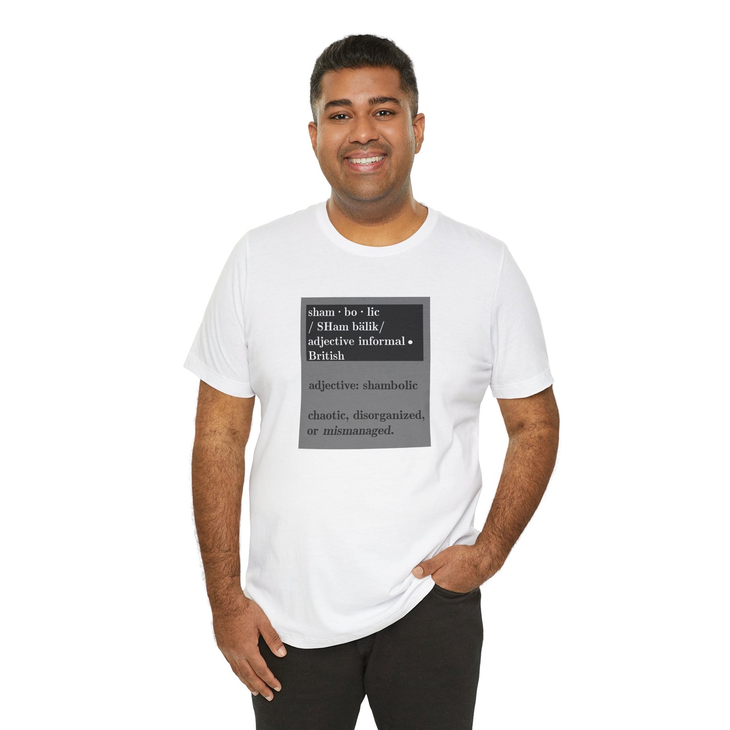Shambolic Definition Graphic T-Shirt, Casual Wear, Perfect Gift, Unisex Apparel, Protest Humor, Rachal Maddow Fans