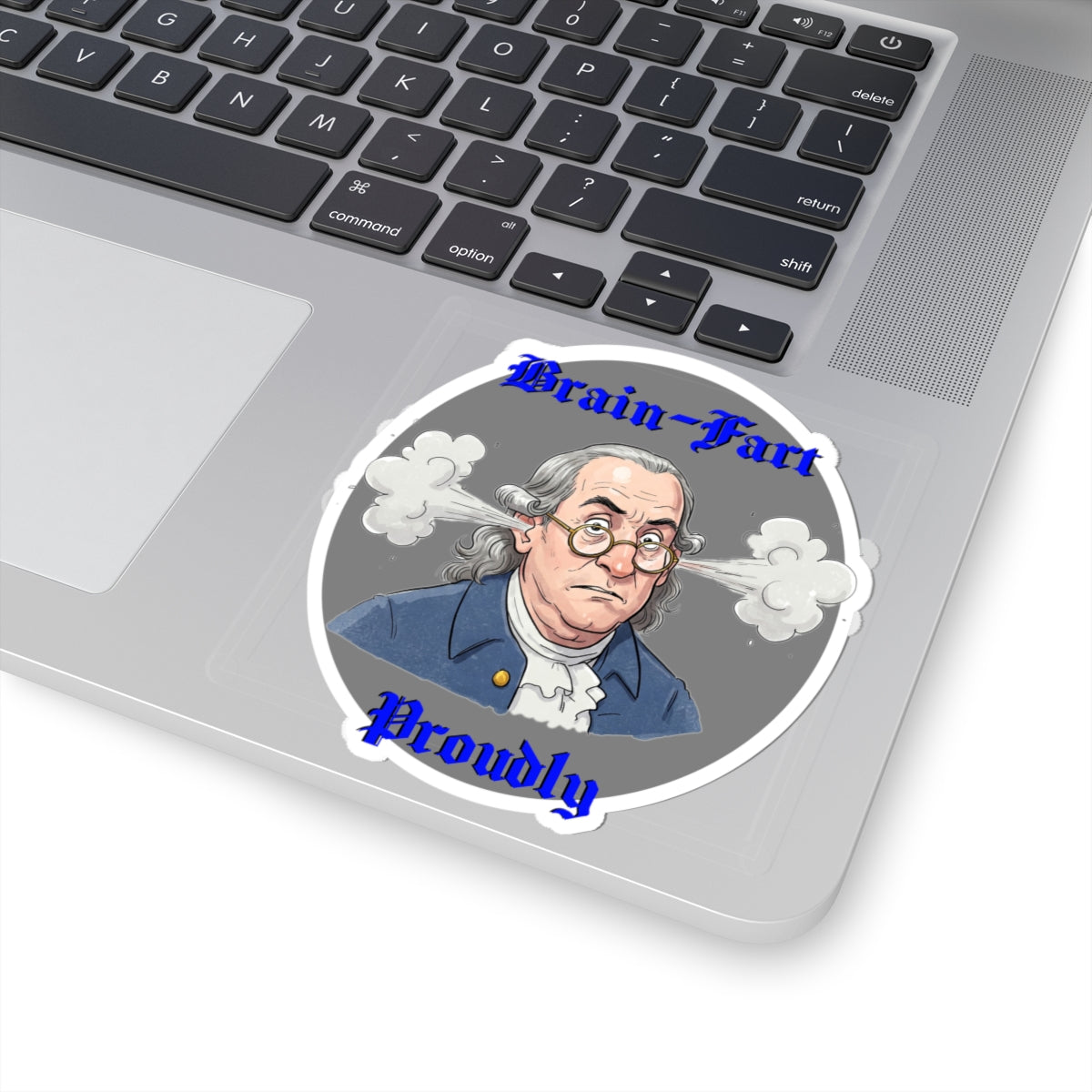 Funny Brain-Fart Proudly Stickers | Humorous Design for Laptops & Journals - Schmartypants