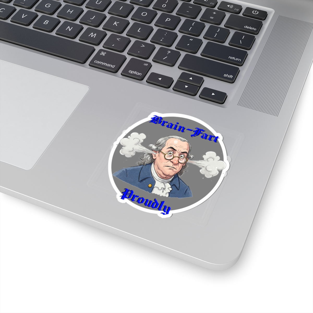 Funny Brain-Fart Proudly Stickers | Humorous Design for Laptops & Journals - Schmartypants
