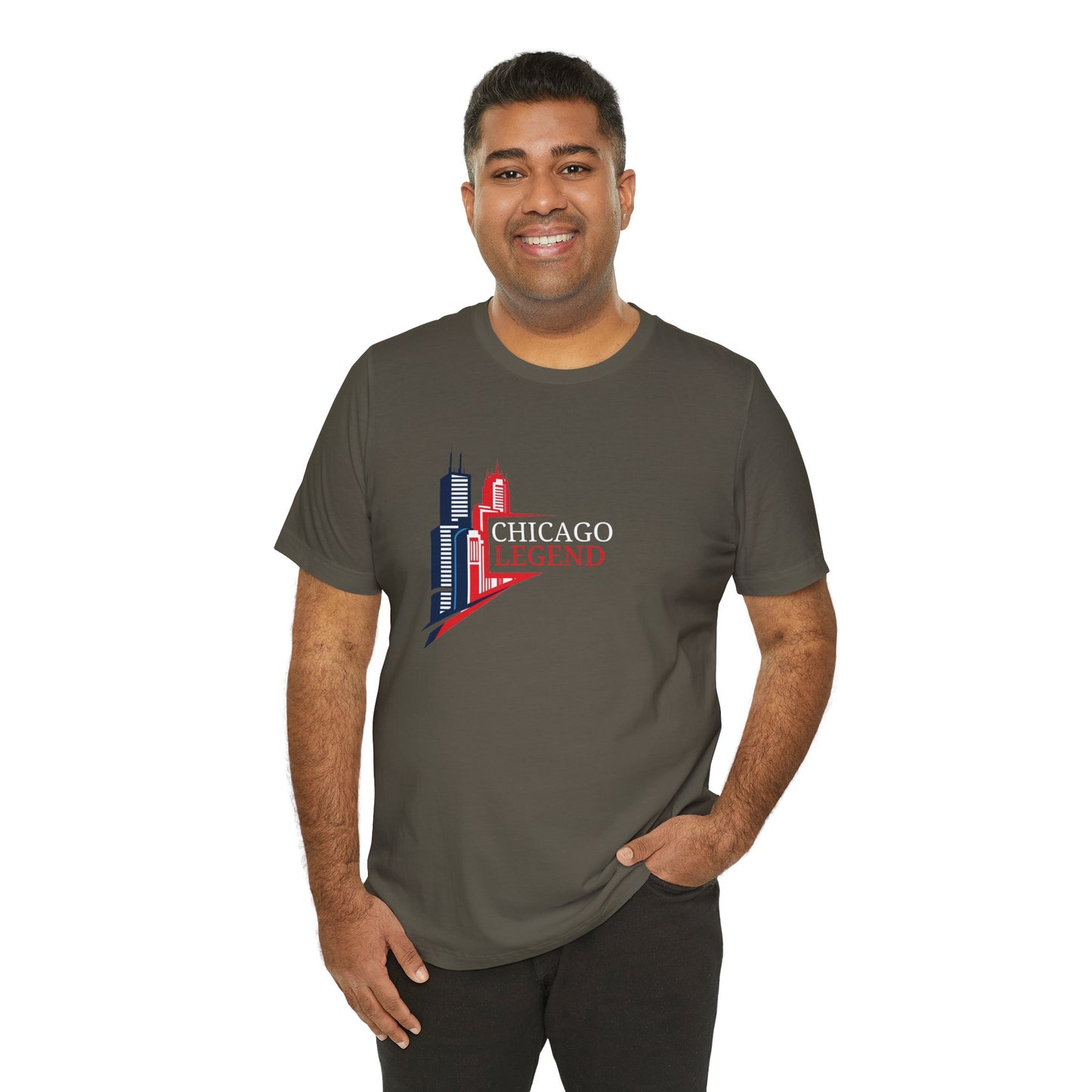 Classic Chicago Legend Graphic Unisex T-Shirt, Chicago Gift, City Pride Apparel, Urban Style Shirt, Travel Souvenir Tee