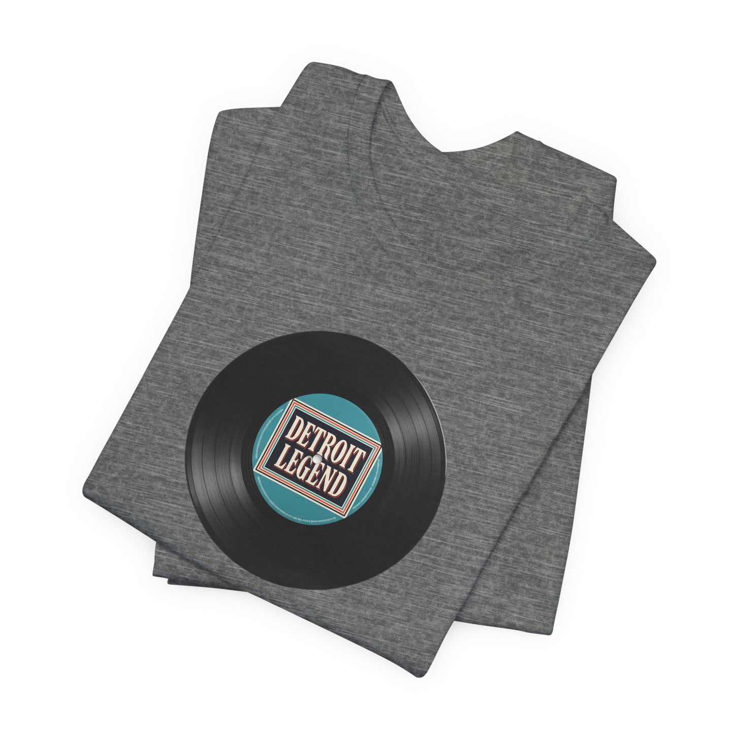 Detroit Legend Vinyl Record Tee, Music Lover Shirt, Unisex Casual Wear, Gift for Music Fans, Retro Record T-Shirt, Motown Shirt