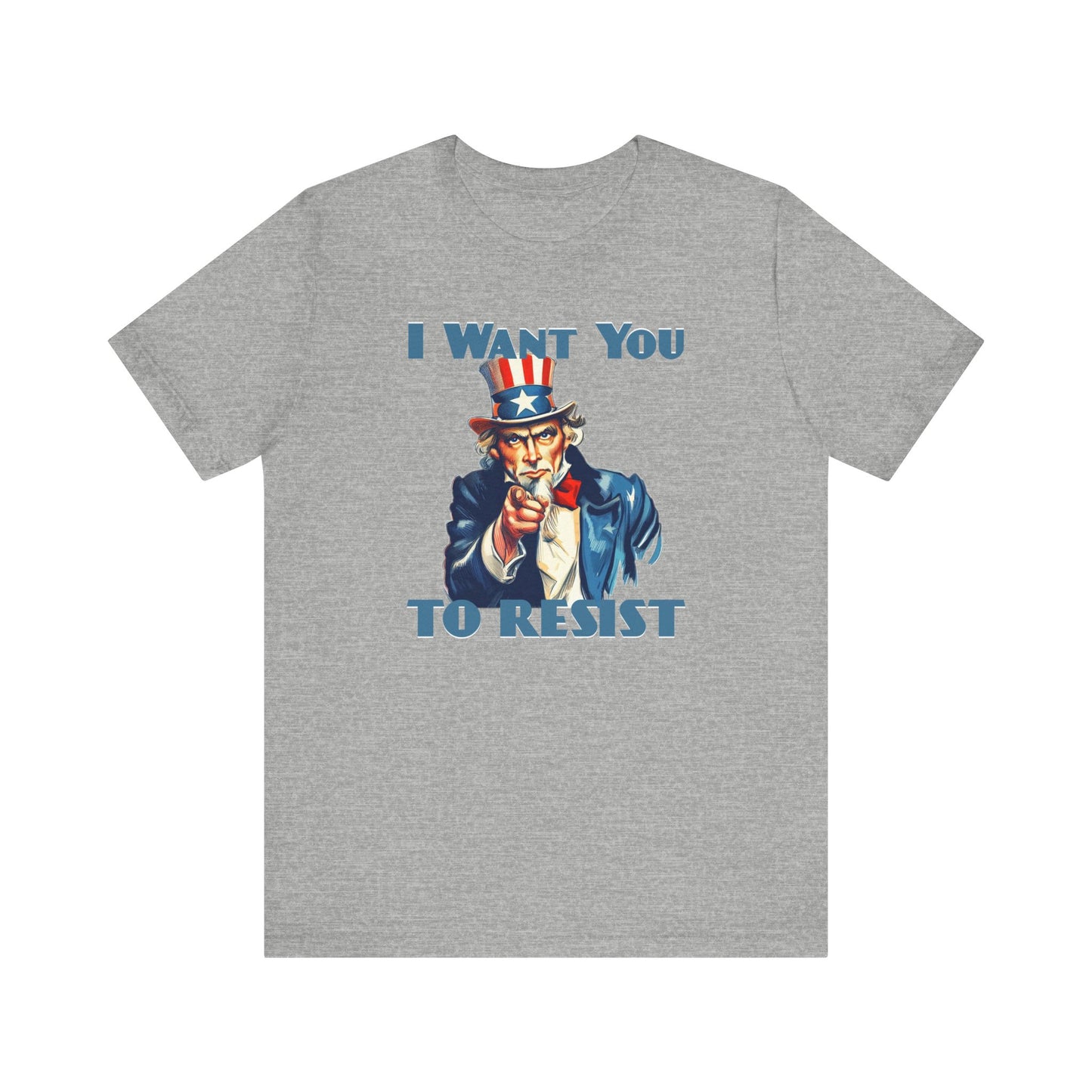 Vintage Uncle Sam 'I Want You to Resist' Unisex Tee - Protest Activist Wear - Clever Resistance Tee