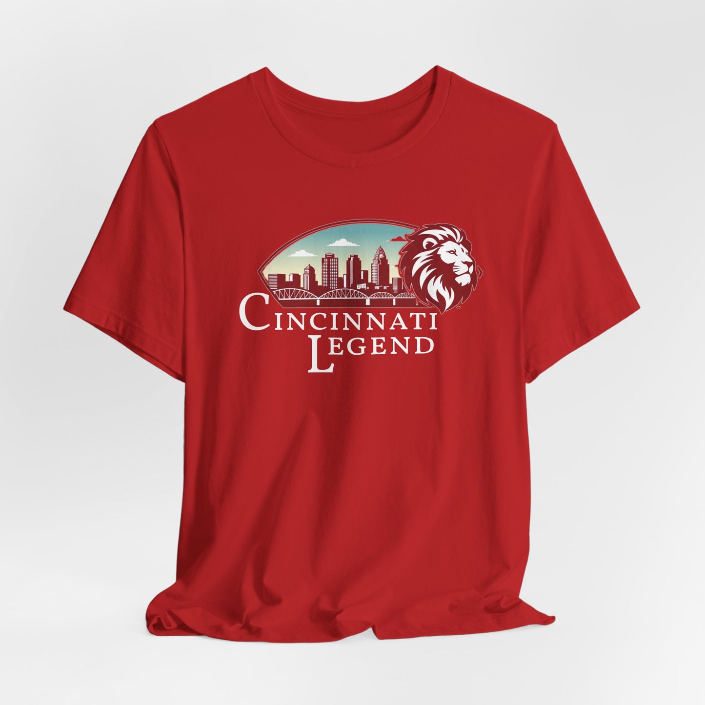 Cincinnati Legend Unisex Tee | Casual Graphic Shirt, Gift for Sports Fans, Urban Style Apparel, Festival Outfit, Souvenir Wear