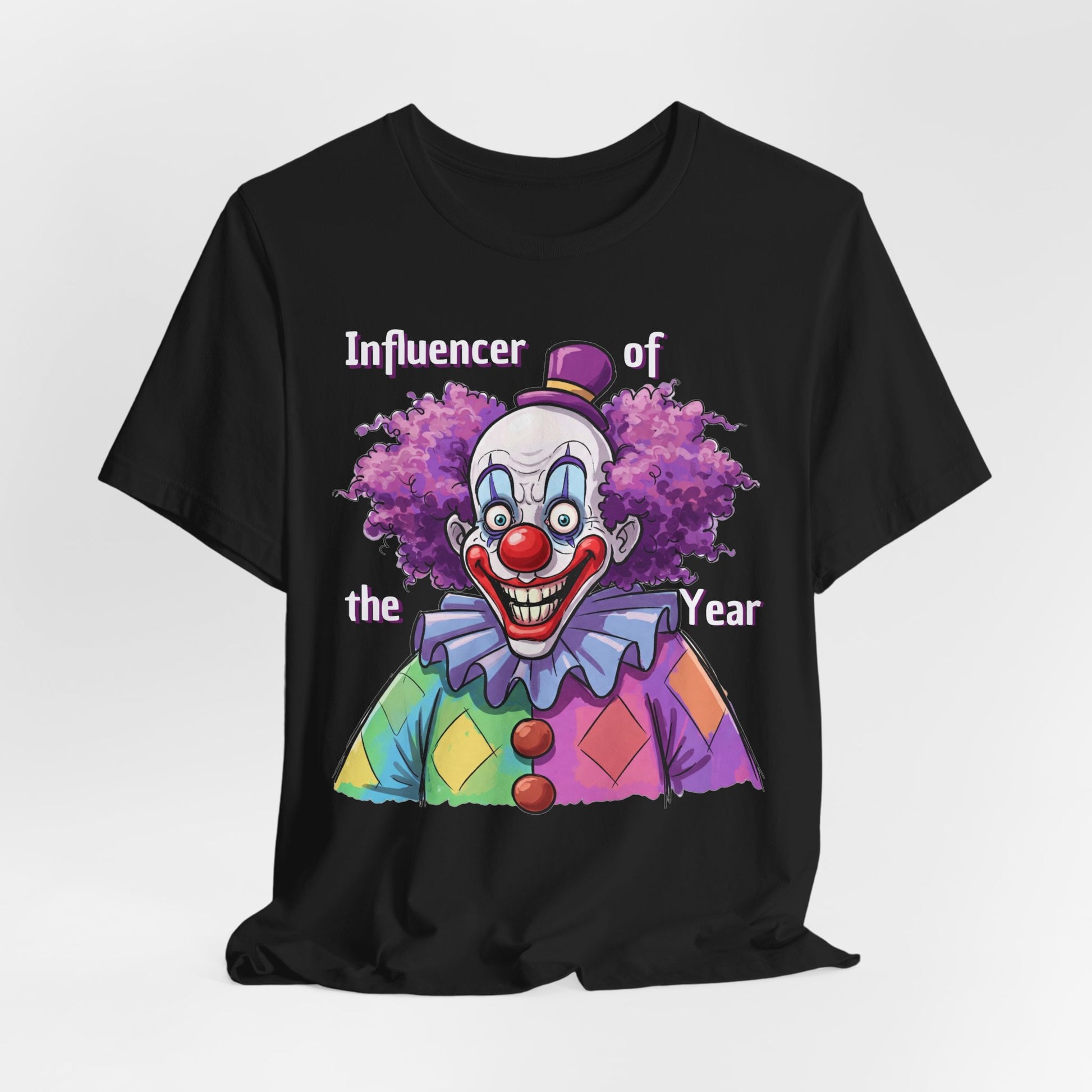 Influencer of the Year Clown T-Shirt - Funny Unisex Jersey Tee - Schmartypants