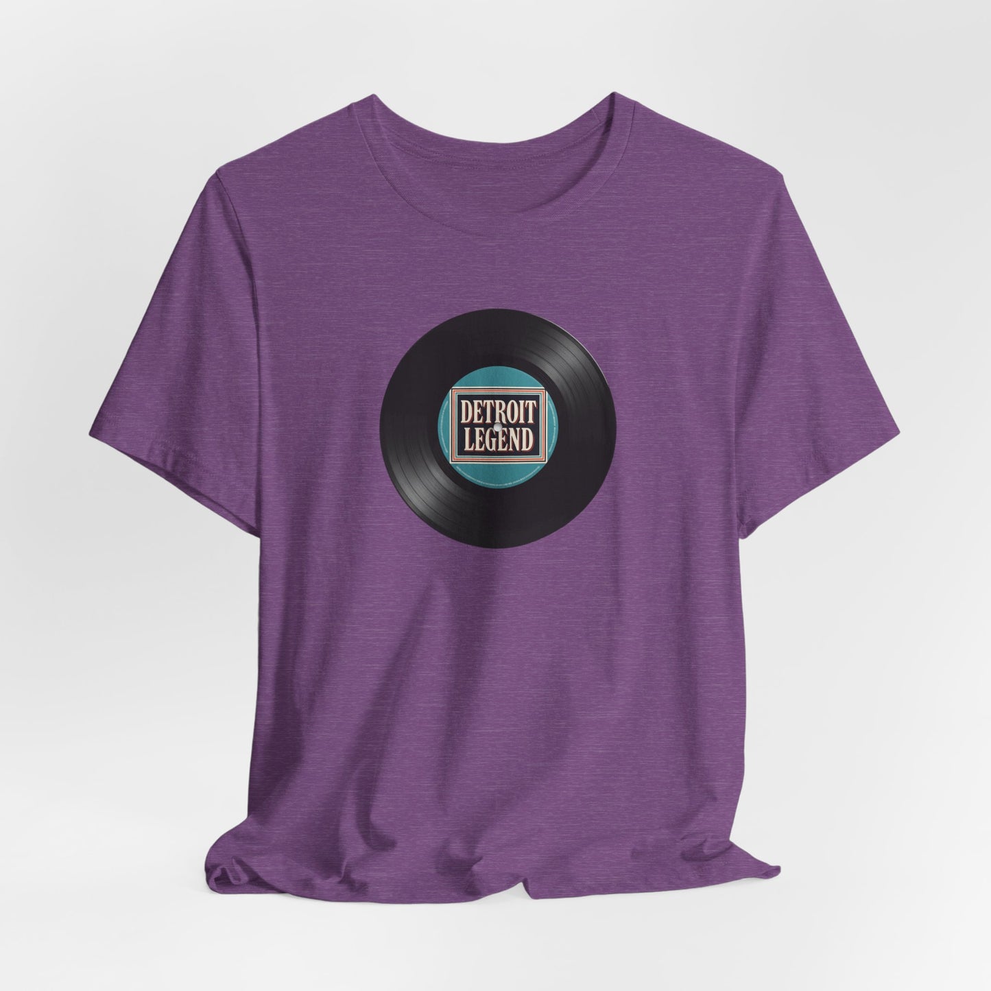 Detroit Legend Vinyl Record Tee, Music Lover Shirt, Unisex Casual Wear, Gift for Music Fans, Retro Record T-Shirt, Motown Shirt