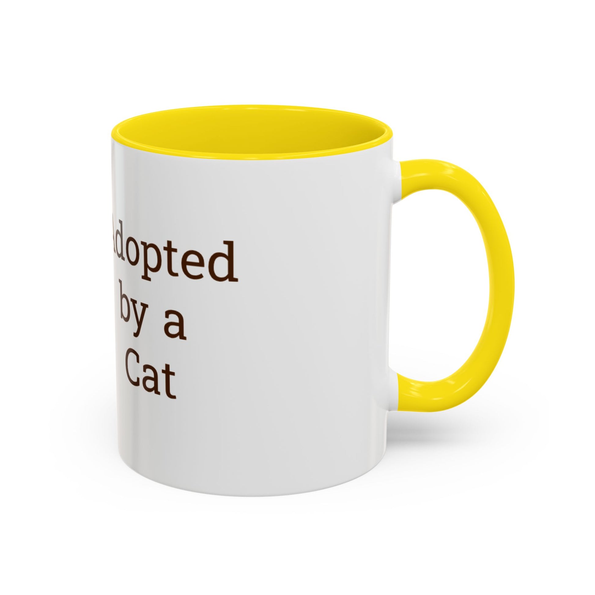 Adopted by a Cat Accent Coffee Mug - Perfect Gift for Cat Lovers - Funny Cat - Feline Humor - Schmartypants