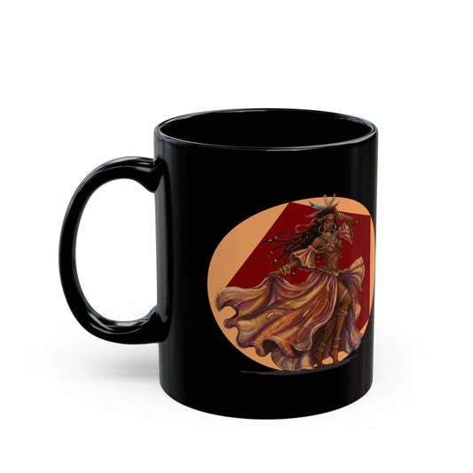 'Black Magic Woman' Mug | Enchanting Coffee Cup for Classic Rock Fans, Santana, early Fleetwood Mac, 11oz or 15oz - Schmartypants