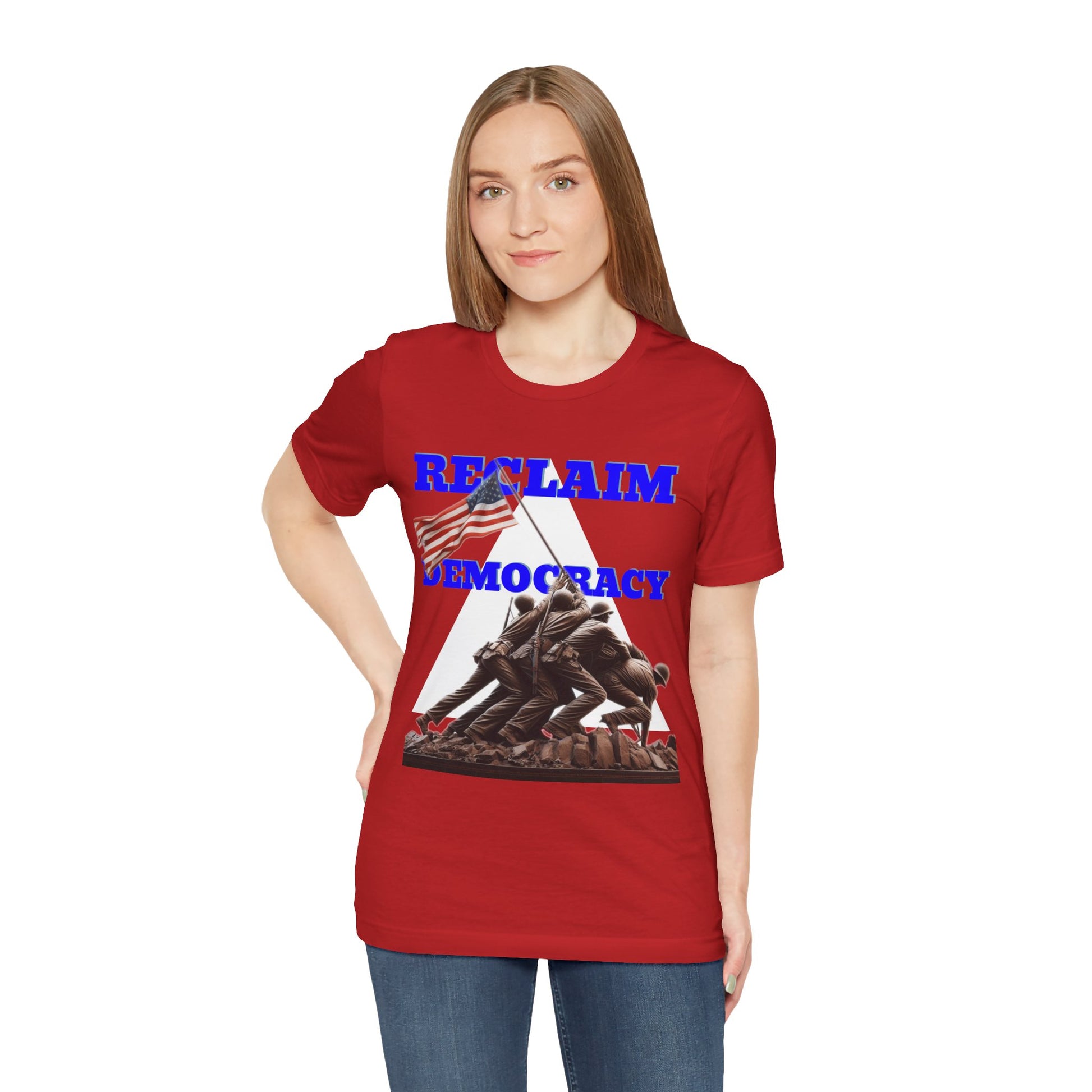 Reclaim Democracy Unisex Jersey Tee - Soft Cotton Activist Shirt - Protest Wear - Schmartypants