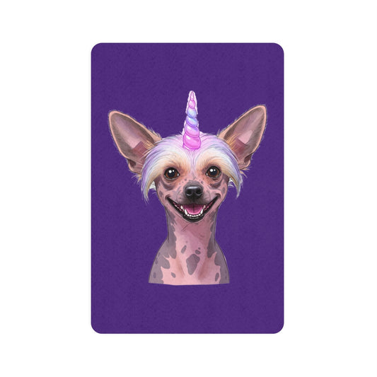 Chinese Crested Unicorn Pet Food Mat | Fun Dog Feeding Station, Colorful Pet Decor, Personalized Pet Gift, Vibrant Kitchen Accessory