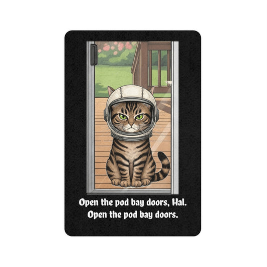Funny 2001 Cat Food Mat, Cat Feeding Mat, Unique Pet Accessory, Science Fiction Pet Lover Gift, 2001 Space Odyssey Home Decor