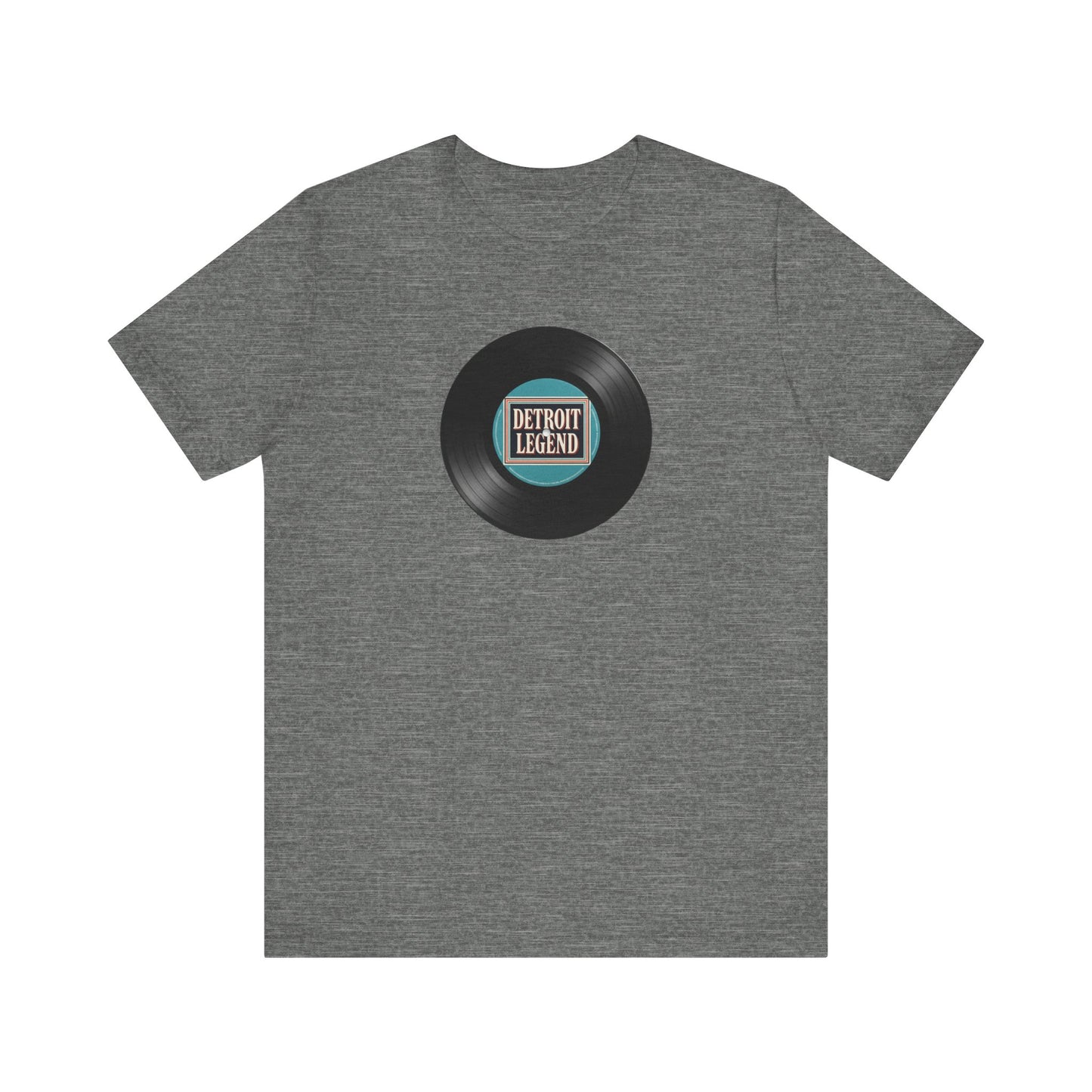 Detroit Legend Vinyl Record Tee, Music Lover Shirt, Unisex Casual Wear, Gift for Music Fans, Retro Record T-Shirt, Motown Shirt