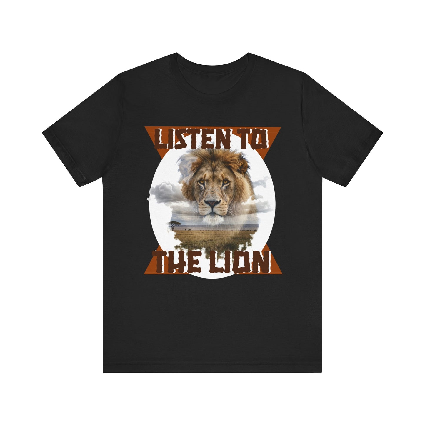 Listen to the Lion Unisex Tee, Casual T-Shirt, Wildlife Lover Gift, Nature Enthusiast Apparel, Birthday Present, Adventure Wear, Van Morrison Fans - Schmartypants