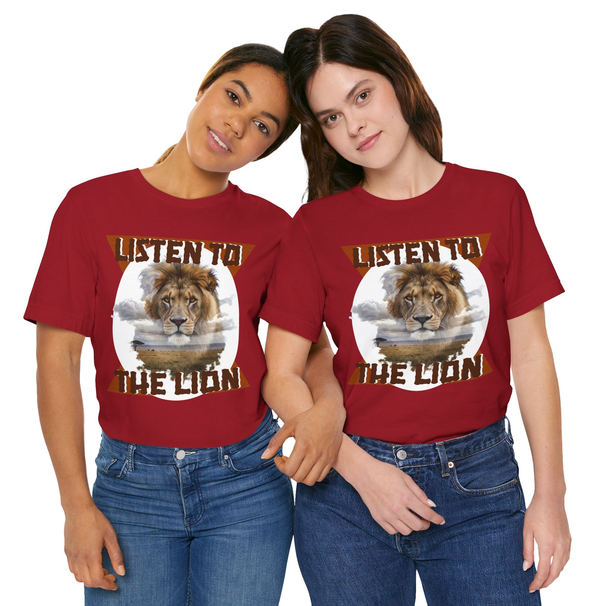 Listen to the Lion Unisex Tee, Casual T-Shirt, Wildlife Lover Gift, Nature Enthusiast Apparel, Birthday Present, Adventure Wear, Van Morrison Fans - Schmartypants