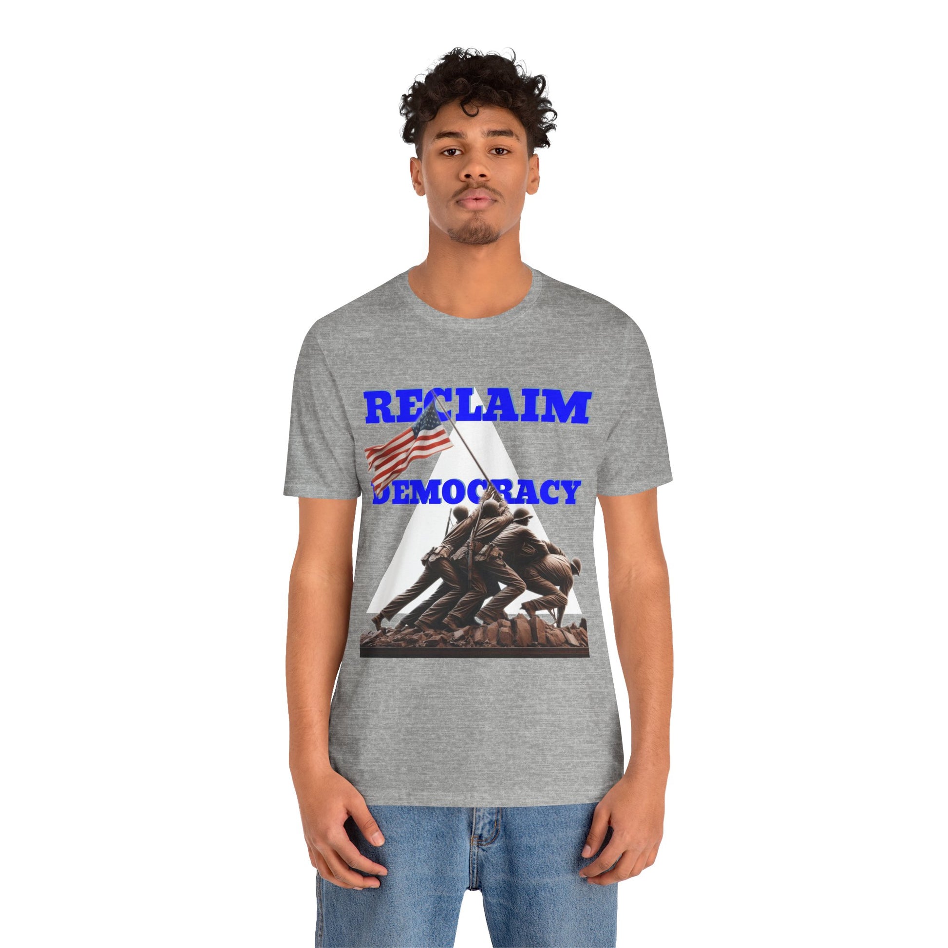Reclaim Democracy Unisex Jersey Tee - Soft Cotton Activist Shirt - Protest Wear - Schmartypants