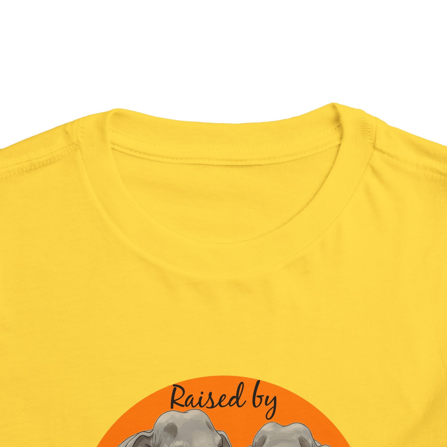 Raised by Elephants Toddler Tee – Adorable Hilarious Short Sleeve Shirt for Kids - Schmartypants