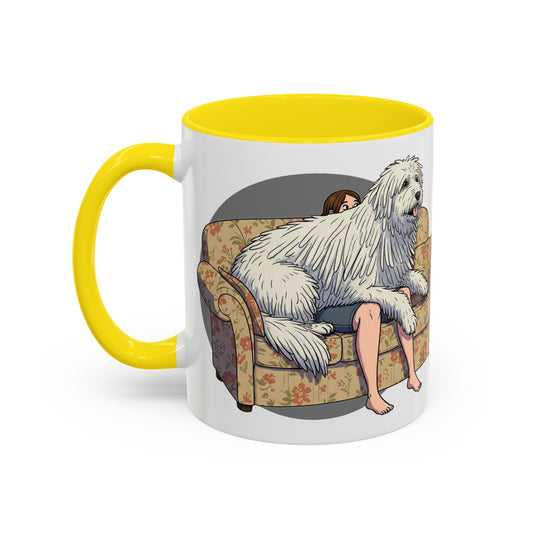 Komondor Lap Dog Coffee Mug - Funny Pet Lovers Gift - 11oz & 15oz - Schmartypants