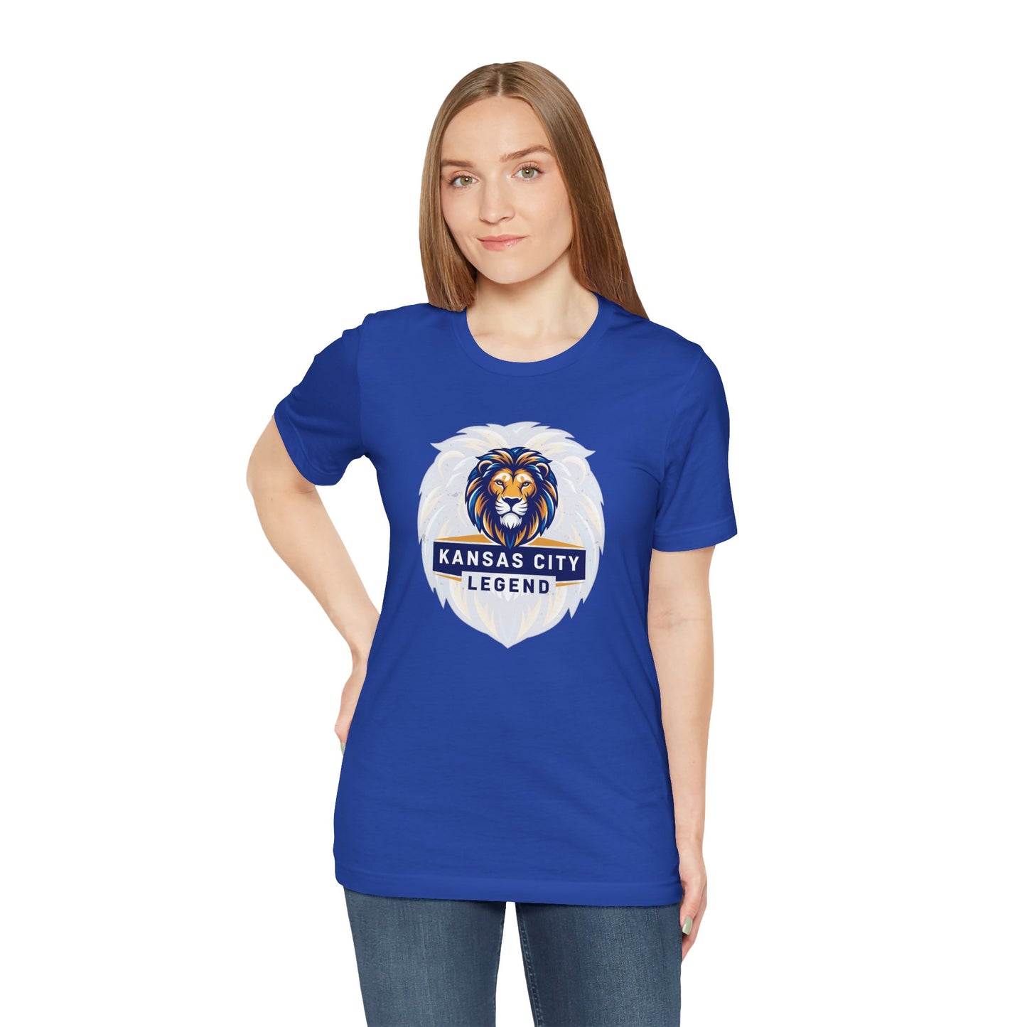 Kansas City Legend Lion Tee - Unisex Jersey T-shirt, Gift for Sports Fans, Casual Wear, Team Spirit, Birthday Present