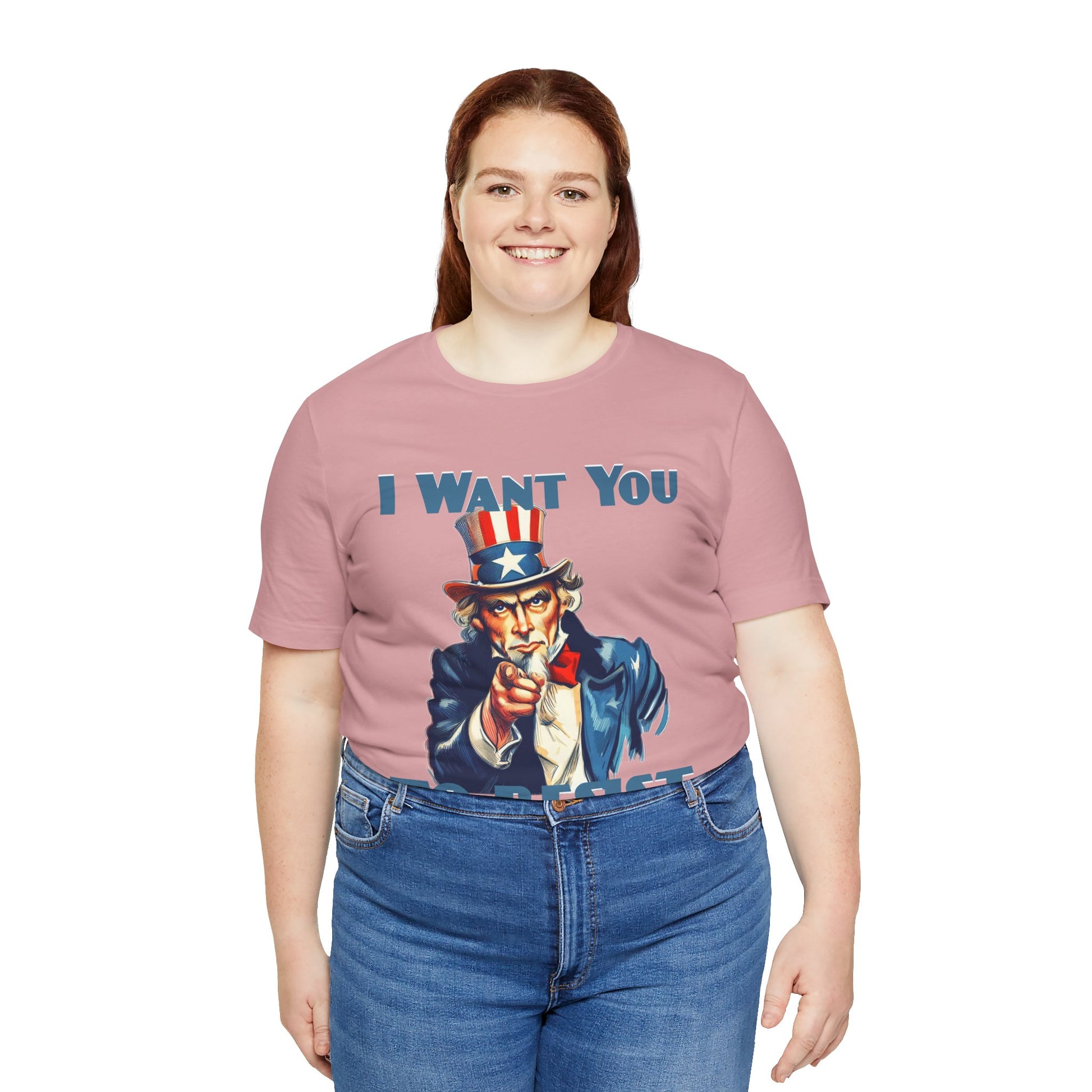 Vintage Uncle Sam 'I Want You to Resist' Unisex Tee - Protest Wear - Clever Resist Tee - Schmartypants