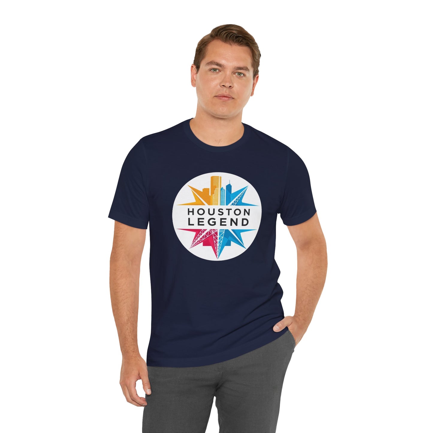 Houston Legend Short Sleeve Tee, Unisex T-Shirt, Houston Souvenir, Urban Fashion, Casual Wear, Gift for Houston Lovers