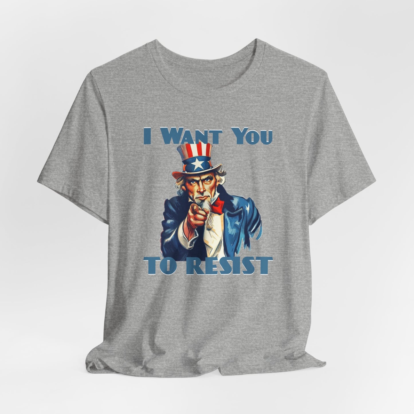 Vintage Uncle Sam 'I Want You to Resist' Unisex Tee - Protest Activist Wear - Clever Resistance Tee