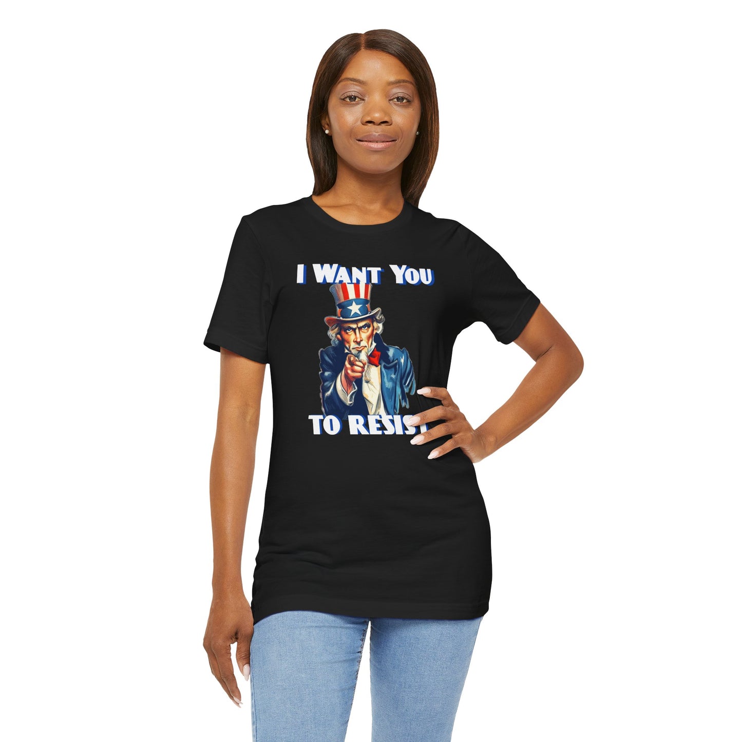 Vintage Uncle Sam 'I Want You to Resist' Unisex Tee - Protest Activist Wear - Clever Resistance Tee
