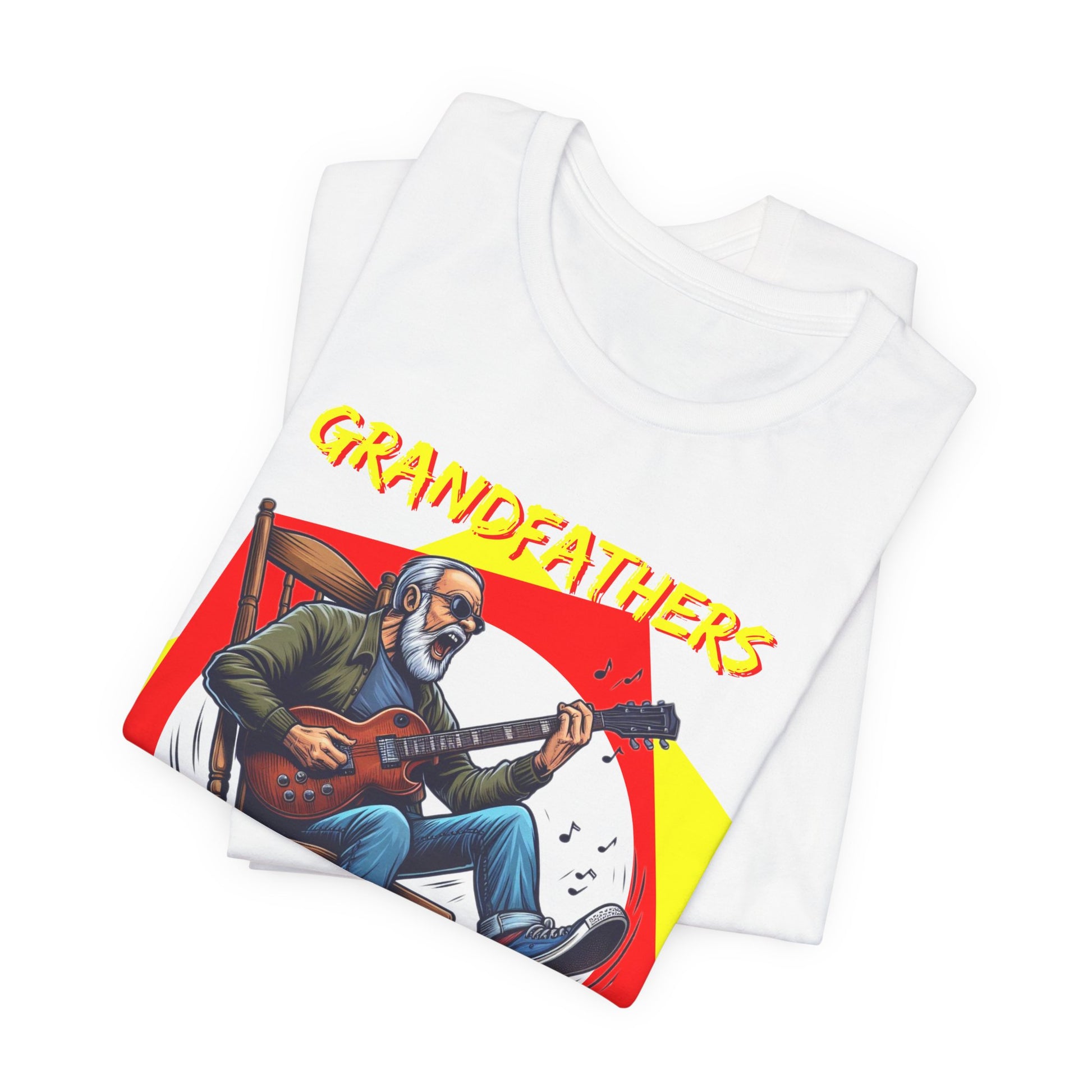 Grandfathers Rock Unisex Tee | Funny, Cool Graphic T-Shirt for Music Lovers, Birthdays, Father's Day - Schmartypants