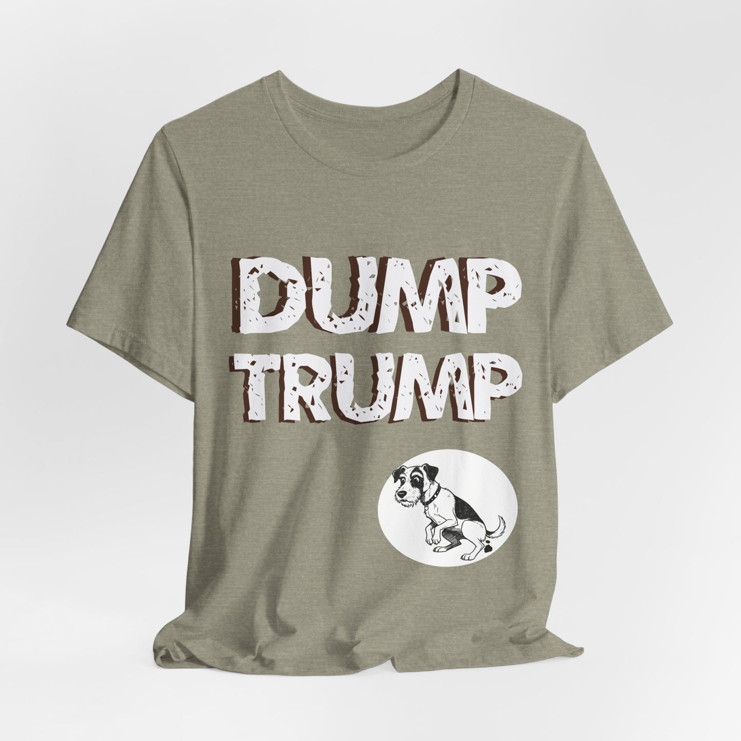 Funny Protest Unisex Jersey Tee - "Dump Trump" Graphic - Activist Wear - Schmartypants