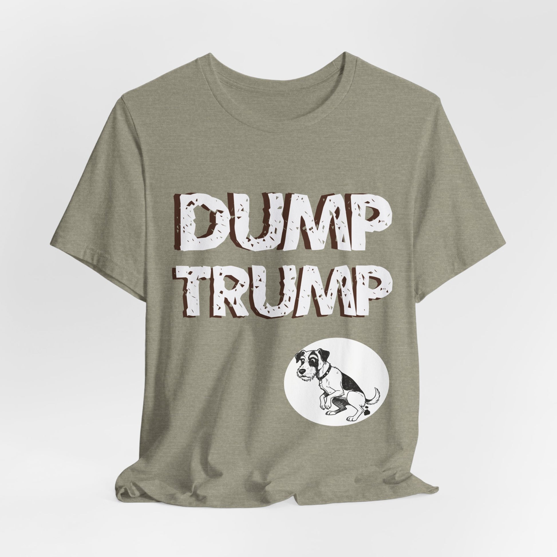 Funny Protest Unisex Jersey Tee - "Dump Trump" Graphic - Activist Wear - Schmartypants