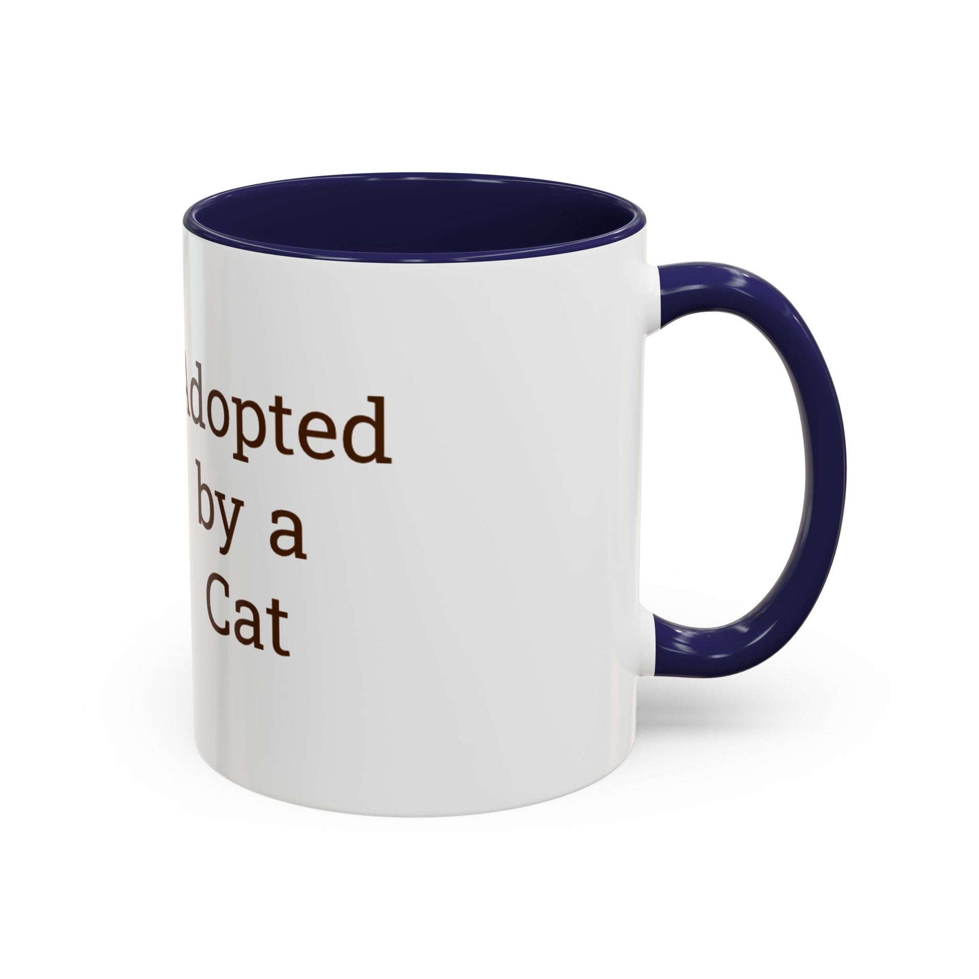 Adopted by a Cat Accent Coffee Mug - Perfect Gift for Cat Lovers - Funny Cat - Feline Humor - Schmartypants