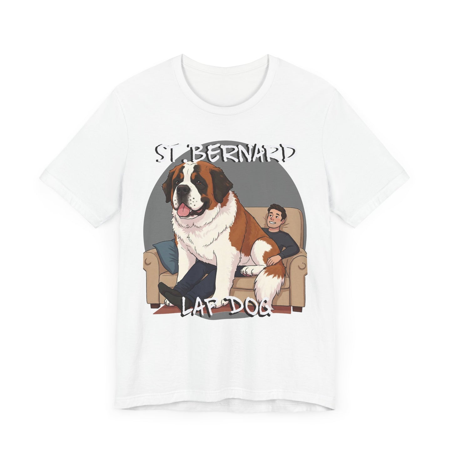 St. Bernard Funny Dog Tee - Unisex Jersey Short Sleeve T-Shirt - Schmartypants