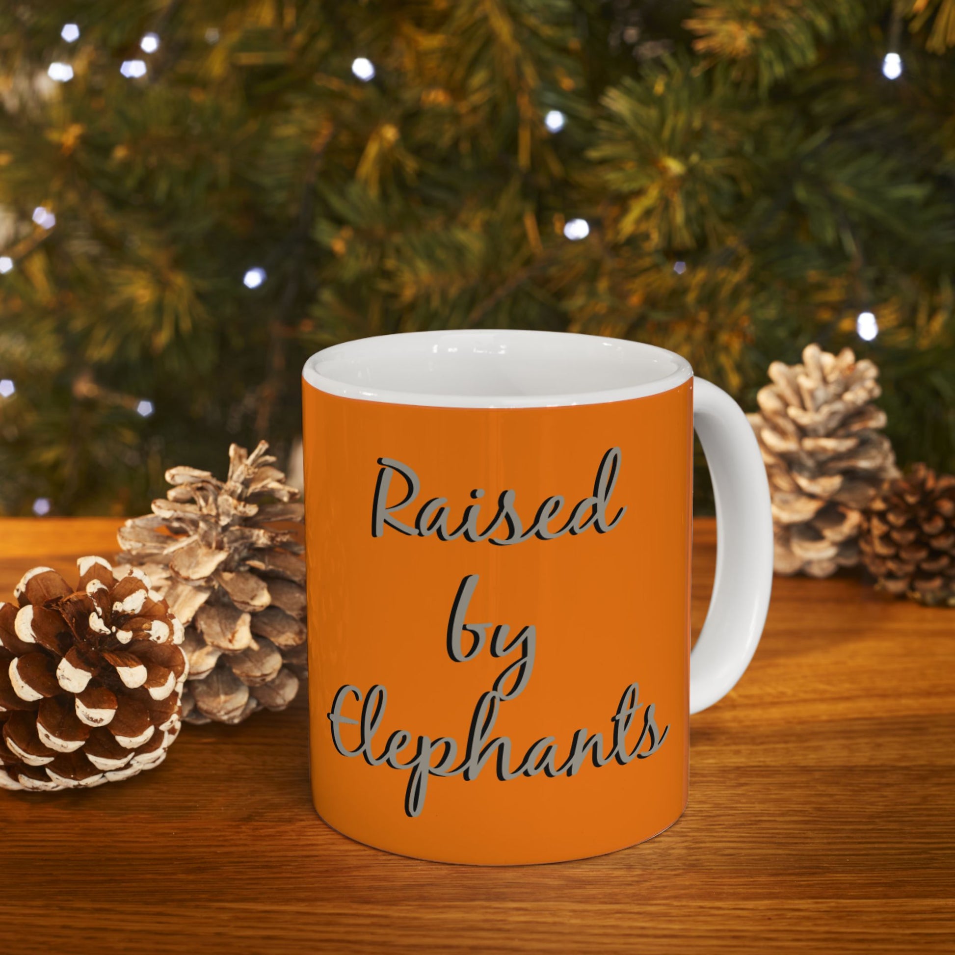 Funny Elephant Family Ceramic Mug - Perfect Gift for Animal Lovers, Wildlife Lovers, Elephant Fans - Schmartypants