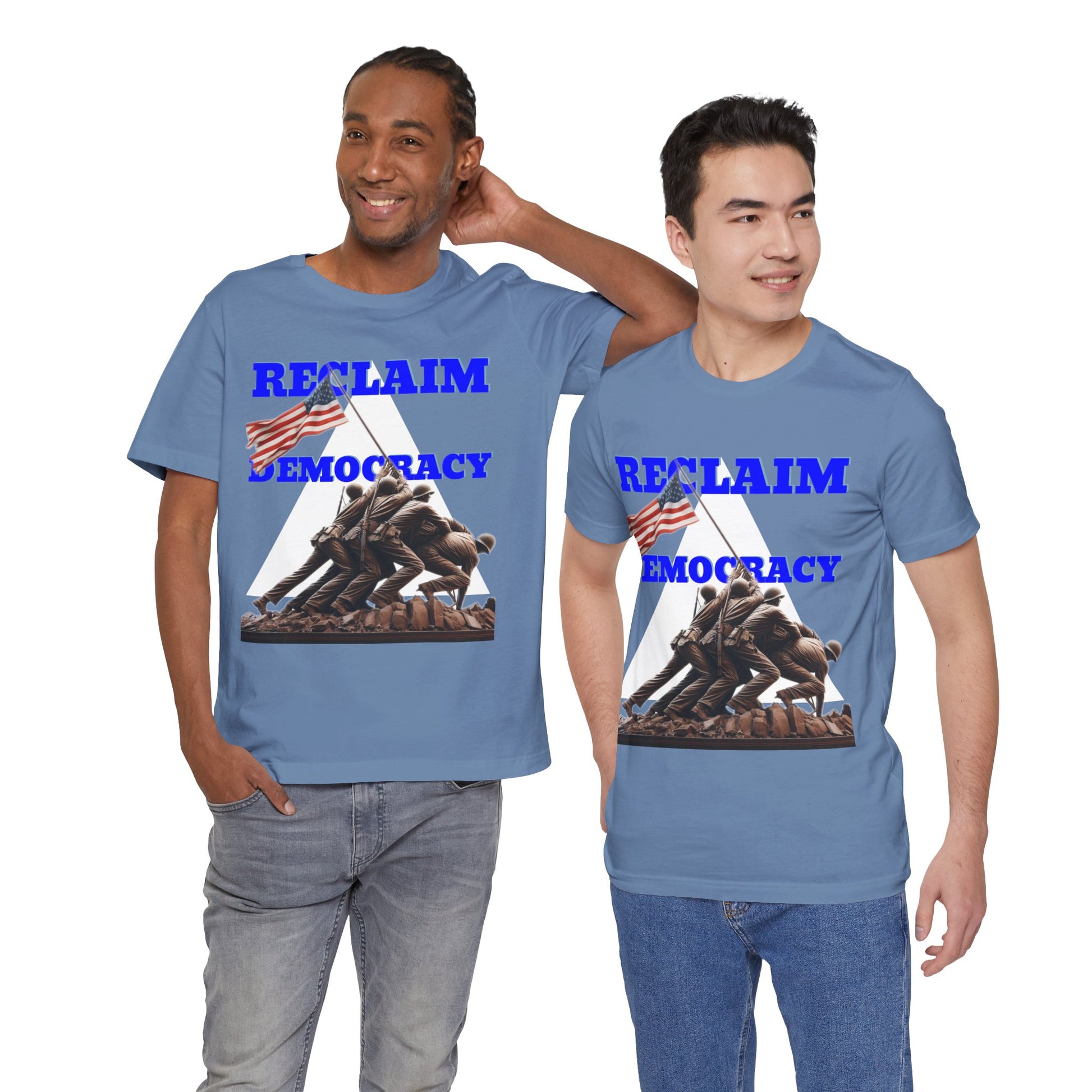 Reclaim Democracy Unisex Jersey Tee - Soft Cotton Activist Shirt - Protest Wear - Schmartypants
