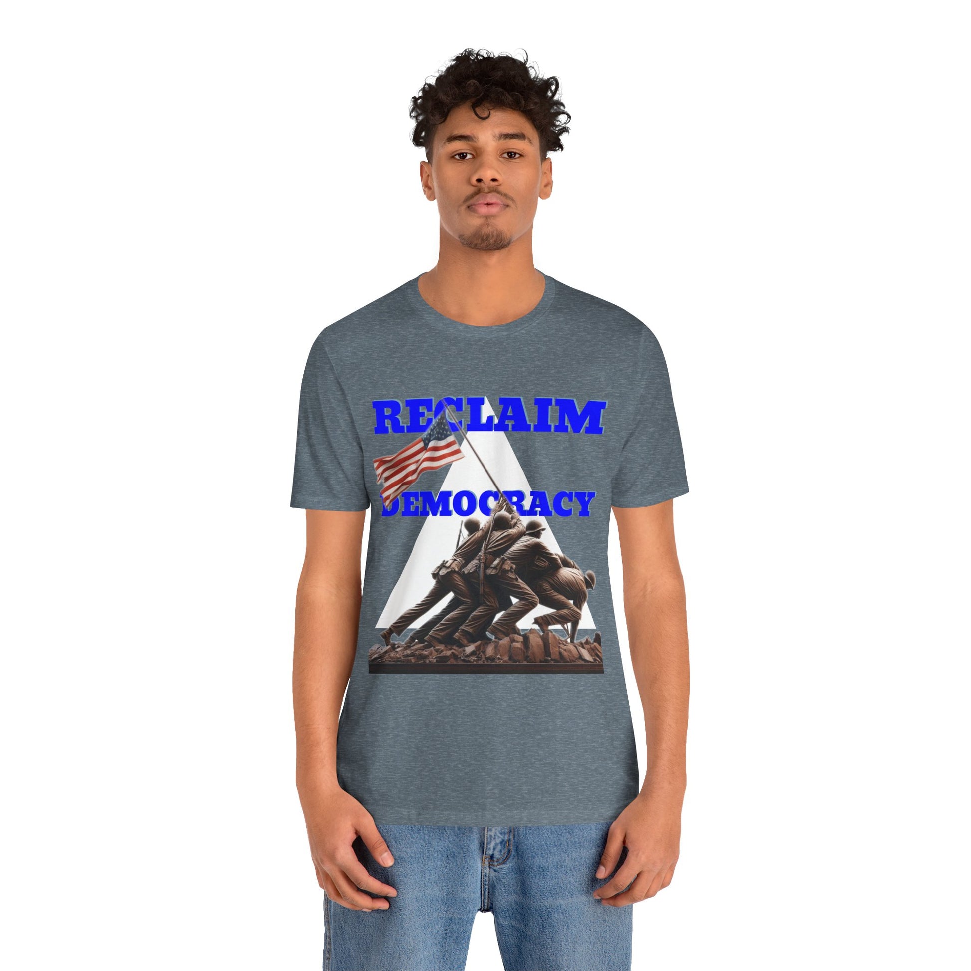 Reclaim Democracy Unisex Jersey Tee - Soft Cotton Activist Shirt - Protest Wear - Schmartypants