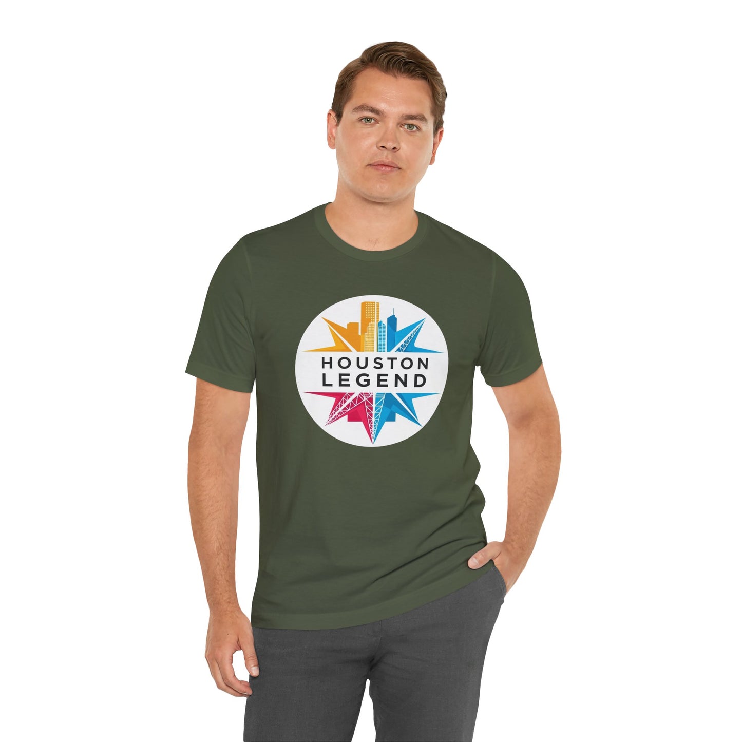 Houston Legend Short Sleeve Tee, Unisex T-Shirt, Houston Souvenir, Urban Fashion, Casual Wear, Gift for Houston Lovers