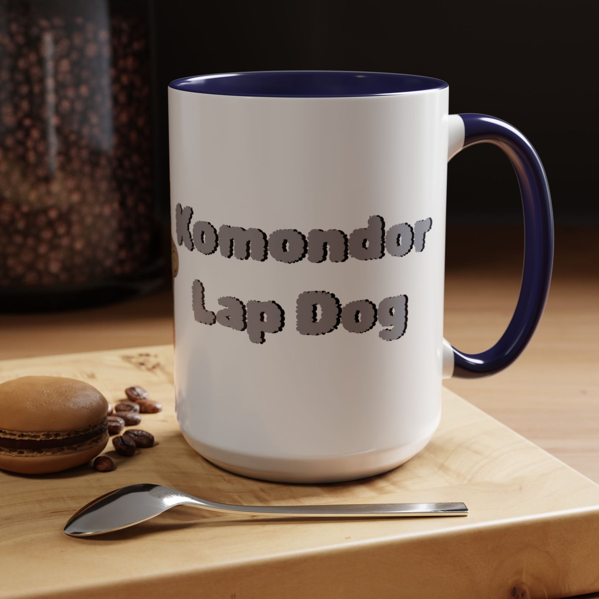 Komondor Lap Dog Coffee Mug - Funny Pet Lovers Gift - 11oz & 15oz - Schmartypants
