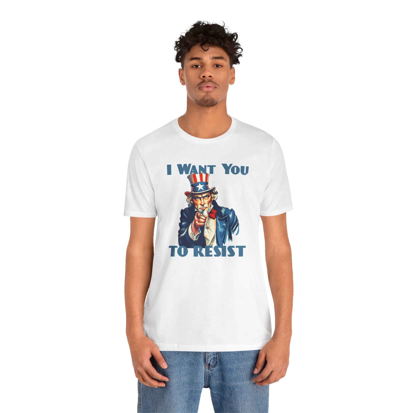 Vintage Uncle Sam 'I Want You to Resist' Unisex Tee - Protest Activist Wear - Clever Resistance Tee