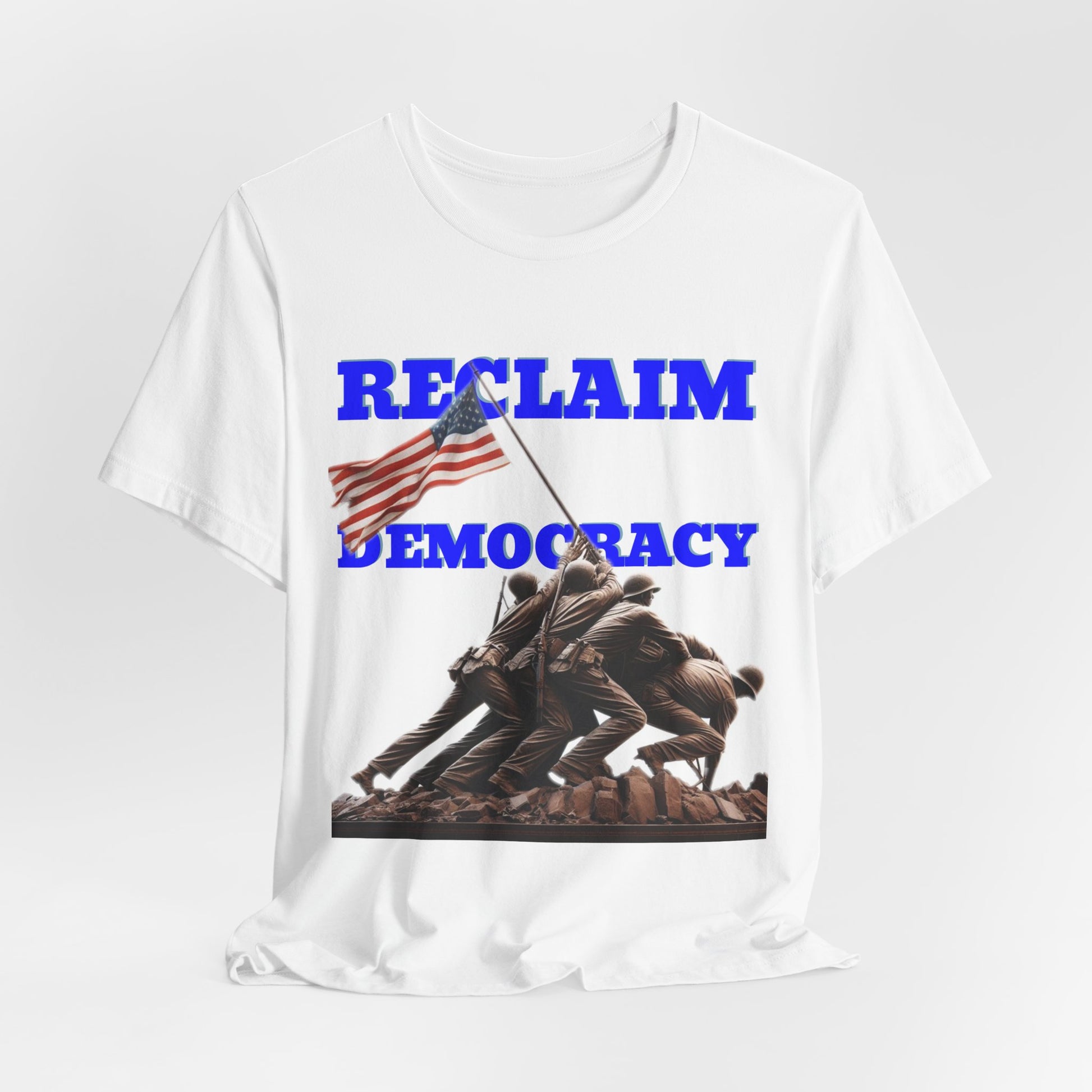 Reclaim Democracy Unisex Jersey Tee - Soft Cotton Activist Shirt - Protest Wear - Schmartypants
