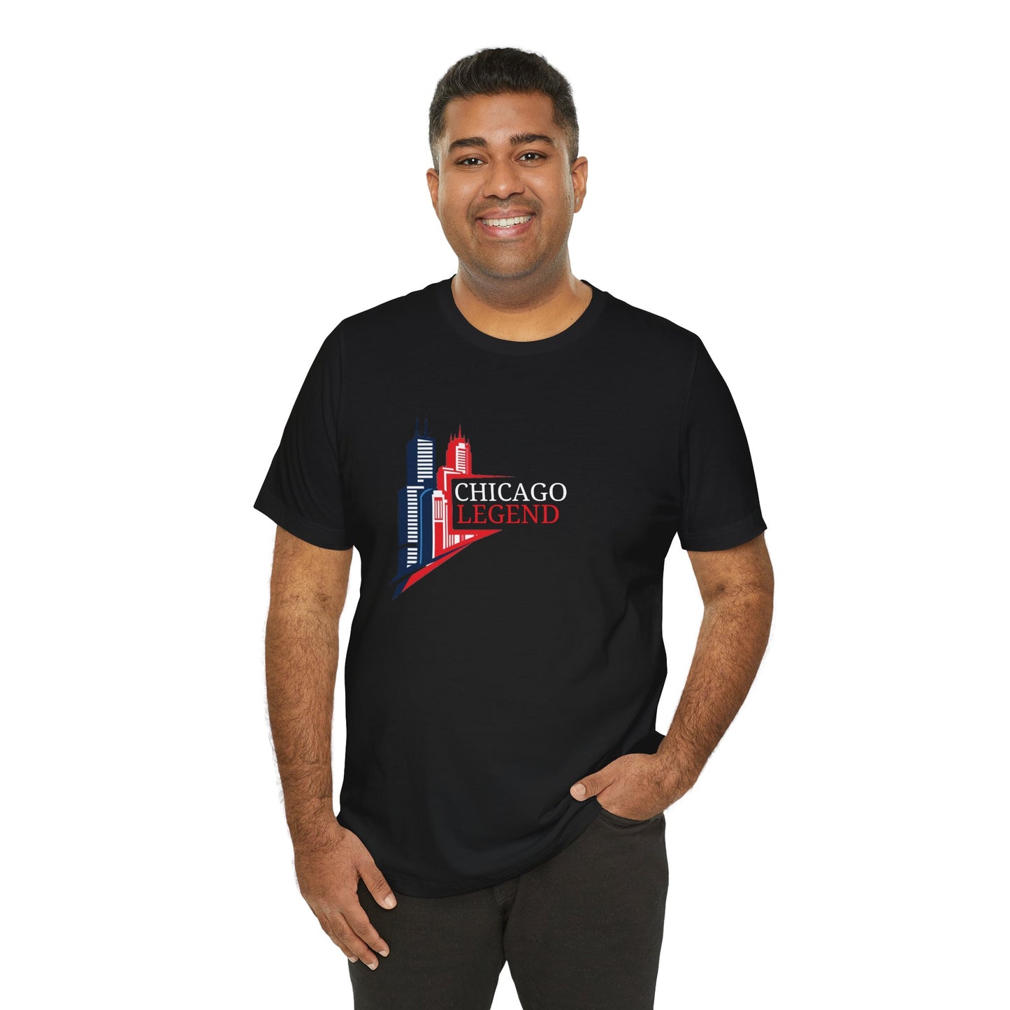 Classic Chicago Legend Graphic Unisex T-Shirt, Chicago Gift, City Pride Apparel, Urban Style Shirt, Travel Souvenir Tee