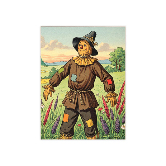 Ceramic Photo Tile - Wizard of Oz Scarecrow Illustrated Tile for Nursery or Baby Shower Gift, Personalizable Home Decor Accent, Vibrant