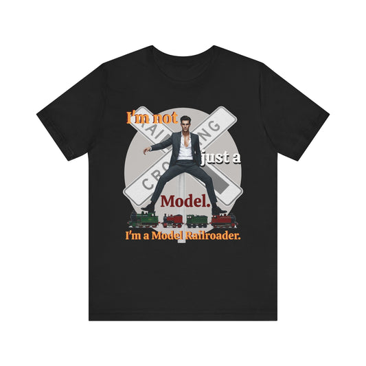 Funny Model Railroader Tee - Perfect Gift for Train Enthusiasts - Schmartypants