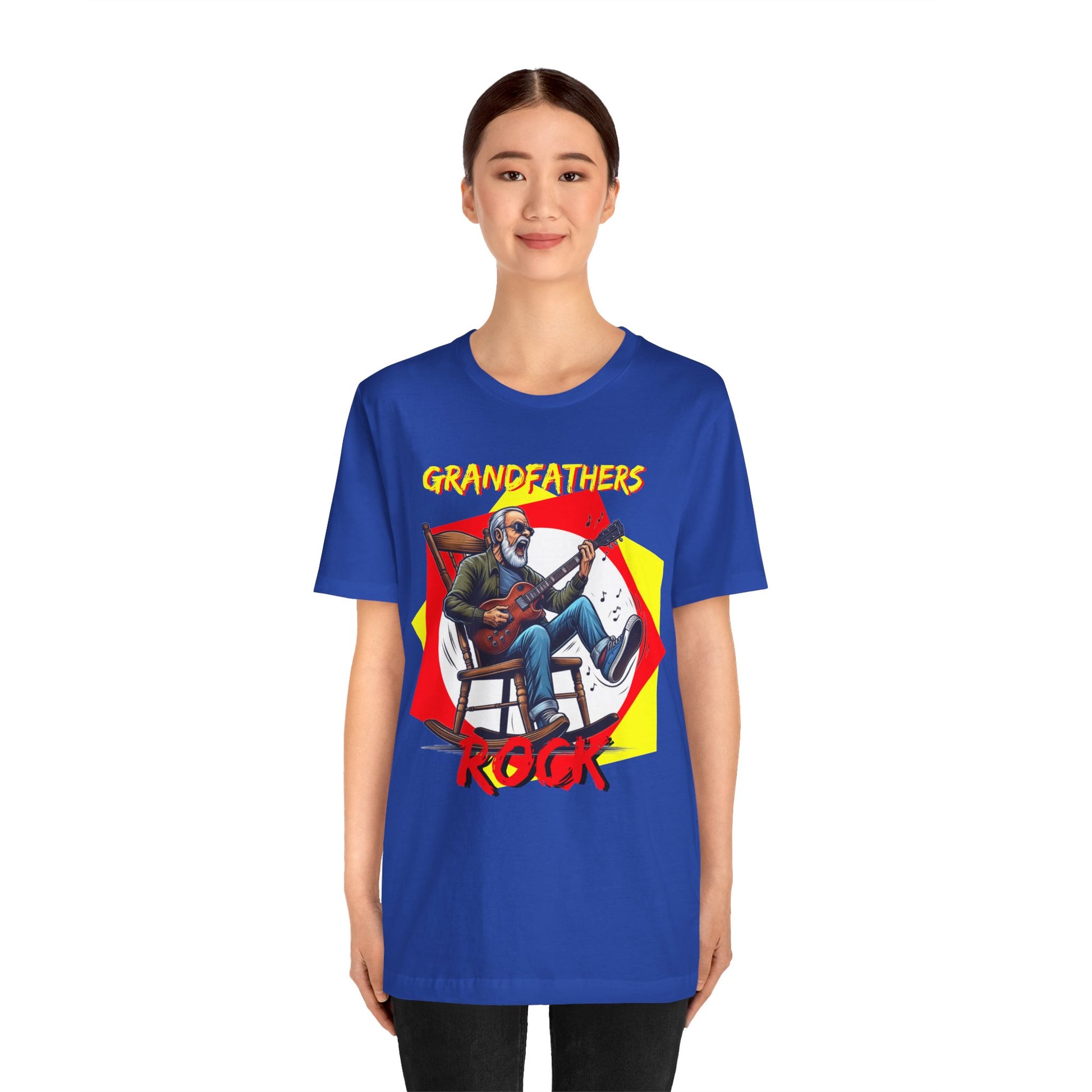 Grandfathers Rock Unisex Tee | Funny, Cool Graphic T-Shirt for Music Lovers, Birthdays, Father's Day - Schmartypants