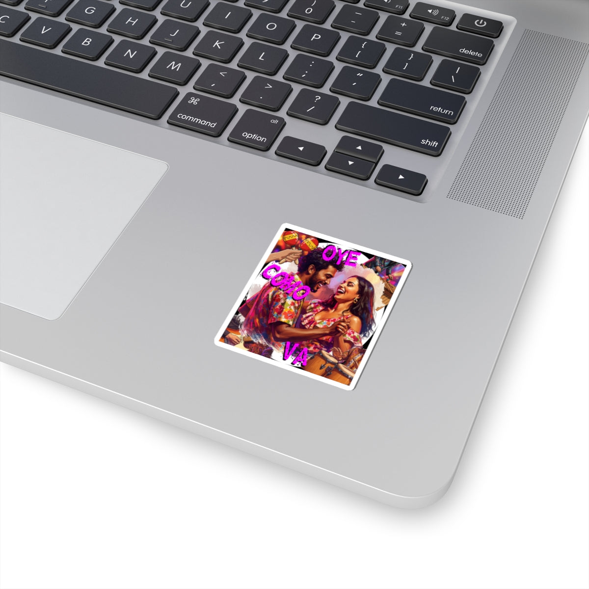 'Oye Como Va' Latin-Rock Classic Song Inspired by Santana - Vibrant Kiss-Cut Stickers for Celebrations | 'Oye Como Va' Design, Music Lovers, Party Decor, Laptop Stickers, Gift Ideas