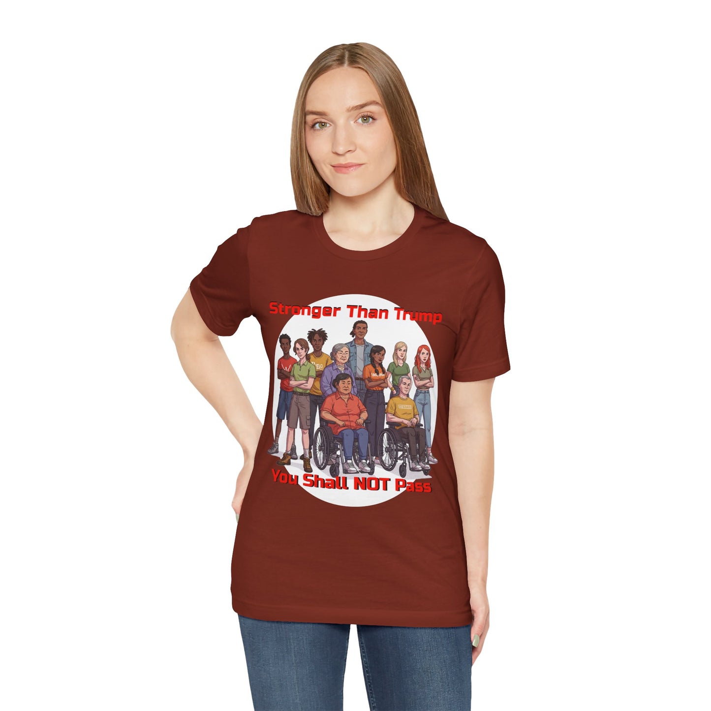 Stronger Than Trump Graphic Tee | Unisex Jersey Short Sleeve Shirt - Protest Tee - Activist Wear - Schmartypants