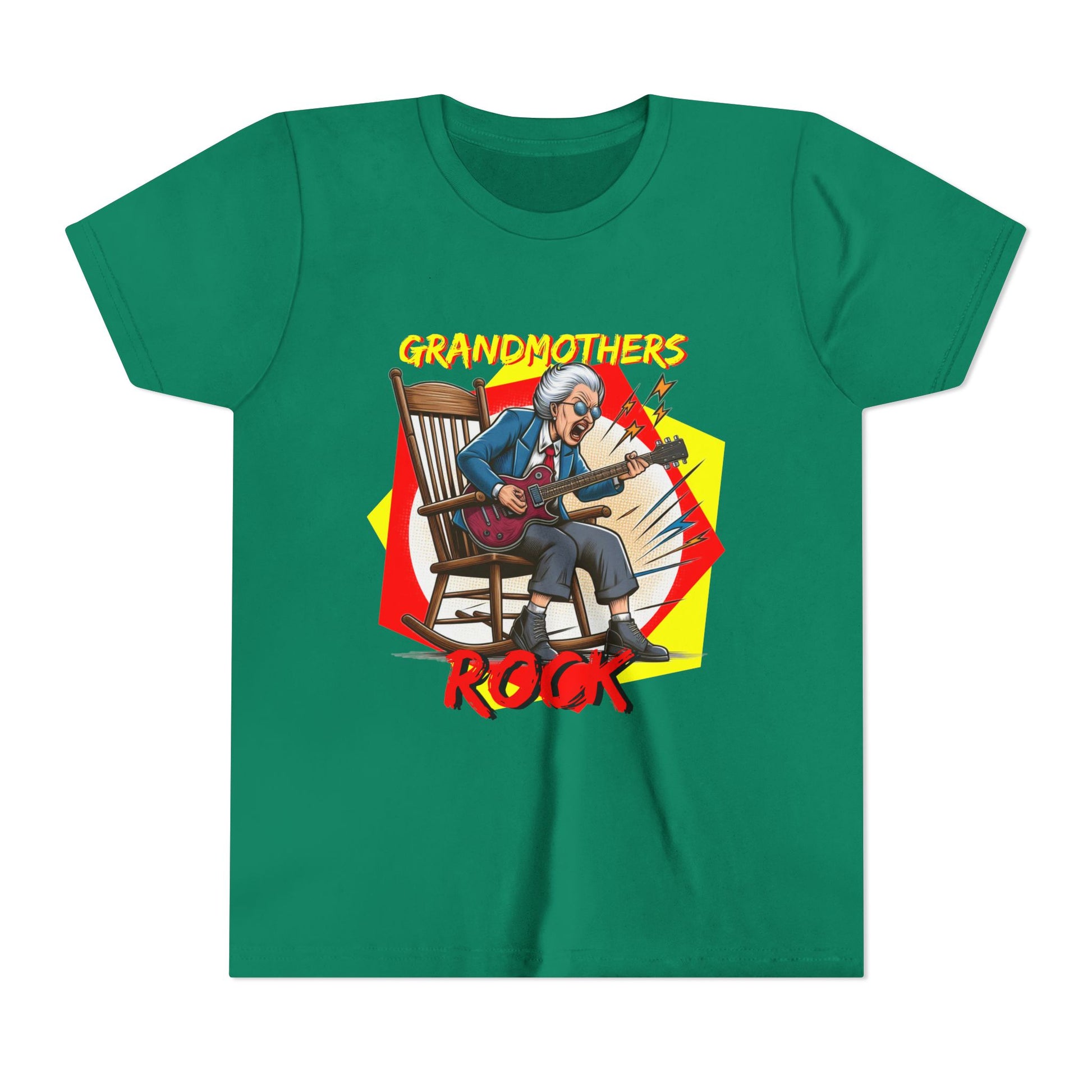 'Grandmothers Rock' Youth Short Sleeve Tee - Funny Design to Show Love for Grandma - Schmartypants
