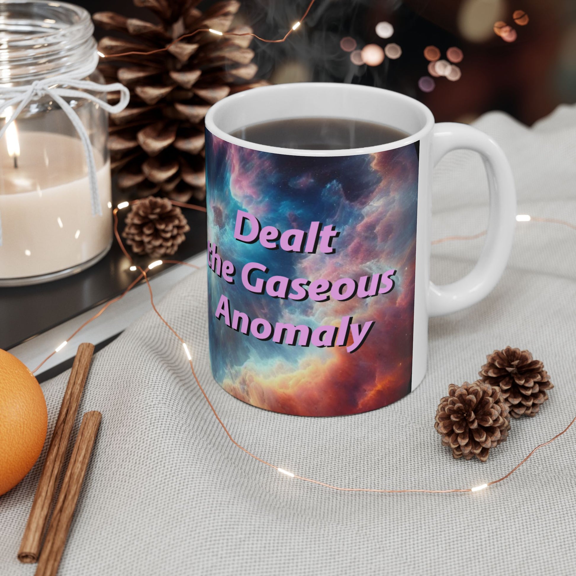 HIlarious Cosmic Ceramic Mug - Galaxy Design for Trekkies and Sci-Fi Fans - Schmartypants